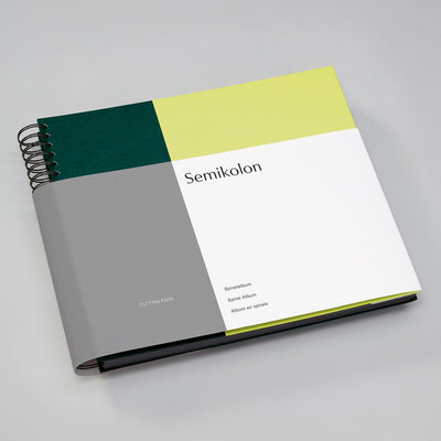 Semikolon 364853 Spiral Album Cutting Edge – 37,5x30,1 cm – Fotoalbum, 90 Seiten schwarz, Fotobuch,