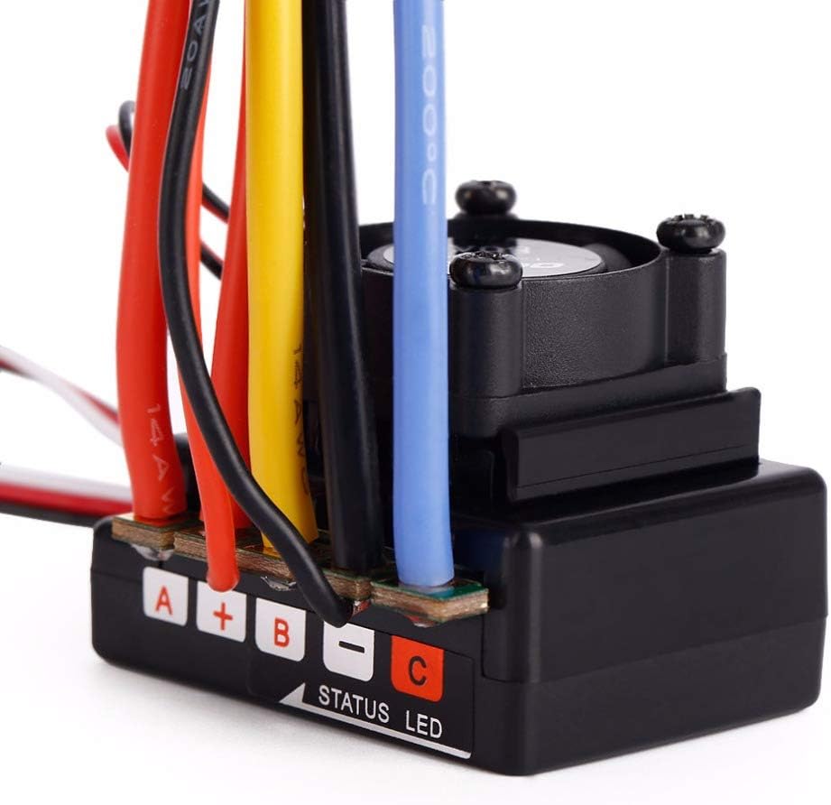 Dilwe RC-Drehzahlregler, hochwertige Brushless-Regler 80A Sensored und Sensorless einstellbar für RC