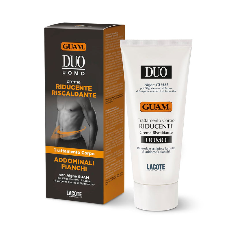 Guam, Herren Reduzierende Duo-Creme mit Guam-Algen, wärmende Creme, strafft und formt die Haut von B