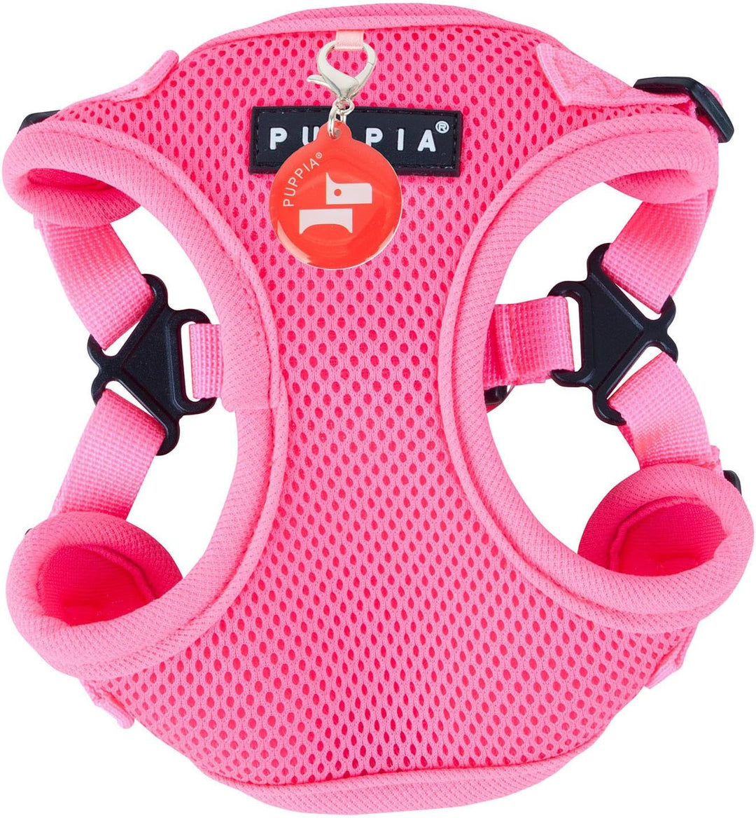 Puppia 4-Punkt Neon-Hundegeschirr für kleine und mittelgrosse Hunde - leicht und super weich in viel