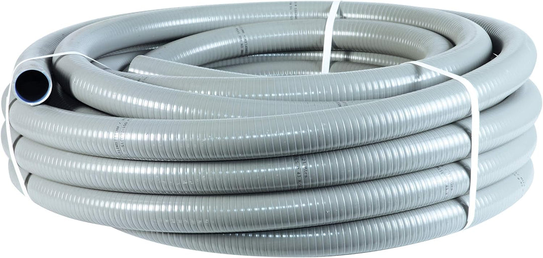 LionFlex PVC Fittings Verbinder Verbindungsstücke (PVC Klebeschlauch DN 50x43 mm 25 m Rolle), Pvc Kl