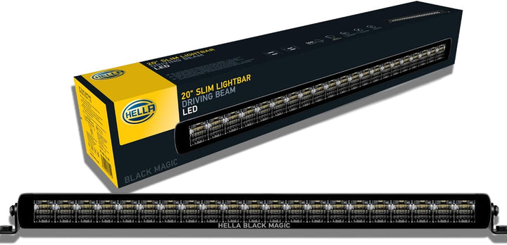 HELLA 1FJ 358 176-301 LED-Fernscheinwerfer - Black Magic Slim Lightbar 20" - 12/24V - Anbau - Kabel:
