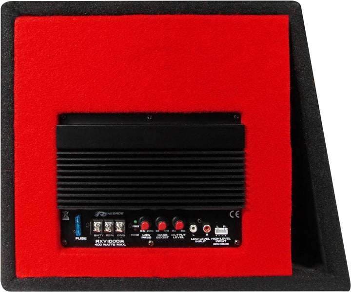 Renegade RXV1000A - 25 cm (10") Aktiv-Gehäuse-Subwoofer - integrierter Verstärker mit 400 W max. | C