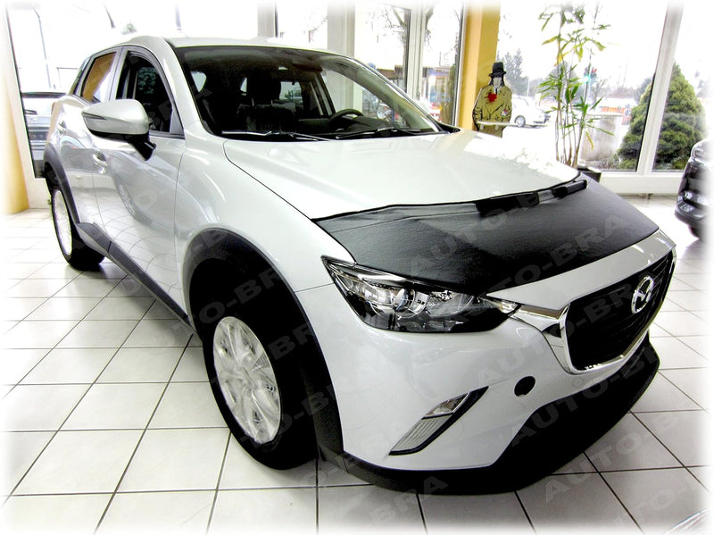 AB3-00057 CARBON OPTIK Auto Bra kompatibel mit Mazda CX-3 Bj. seit 2015 Haubenbra Steinschlagschutz