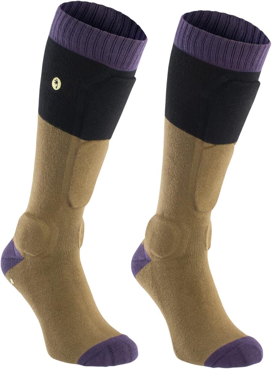 Ion BD-Sock Fahrrad Schienbein Protektorensocken mud grün/lila 2024 Braun 35-38, Braun 35-38
