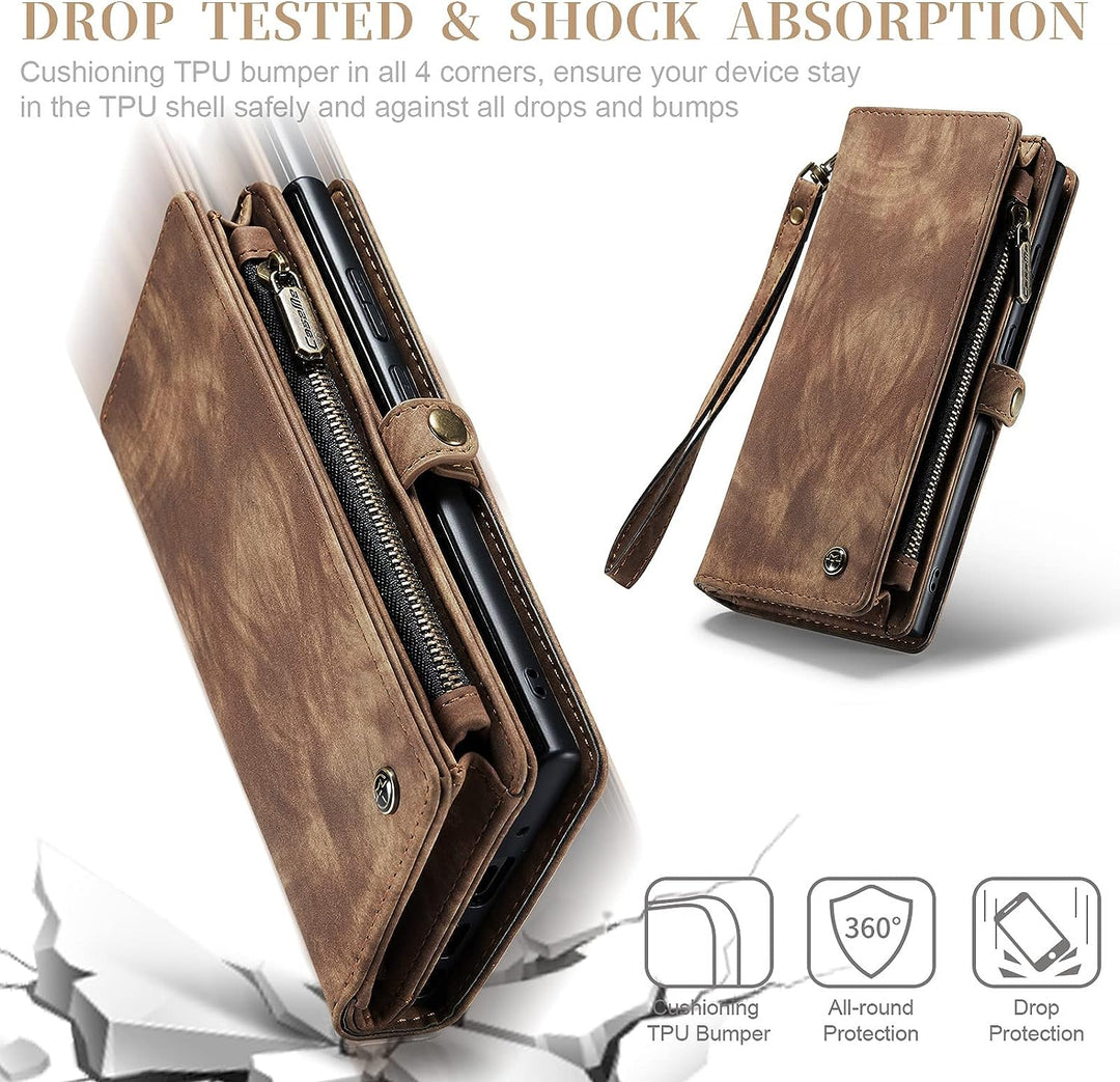 UFinetech Abnehmbar Magnetische Samsung Galaxy Note 20 Ultra Hülle Tasche Case Stylish Luxus TPU Led