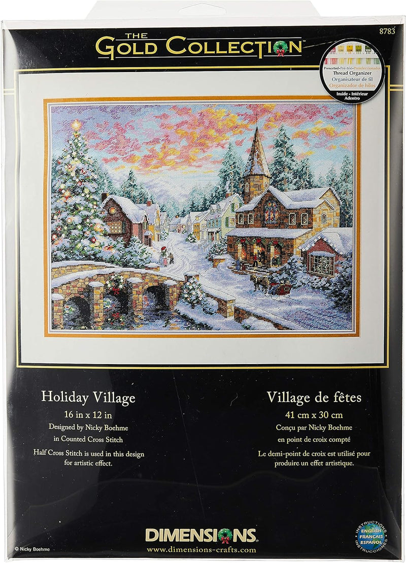 Dimensions 8783 Gold: Counted Cross Stitch: Holiday Village, 41 x 30 cm Feriendorf, Feriendorf