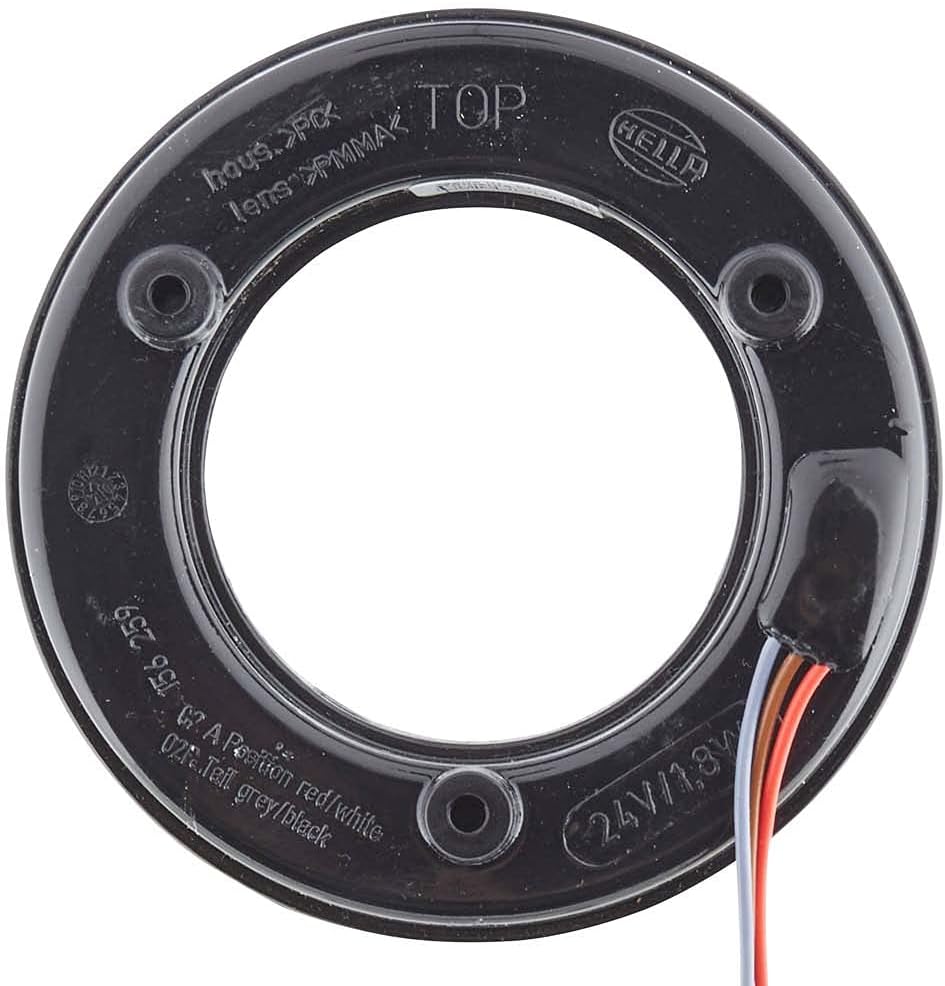 HELLA - Heckleuchte - LED - 24V - Anbau/Einbau - Lichtscheibenfarbe: glasklar - Kabel: 300mm - Steck