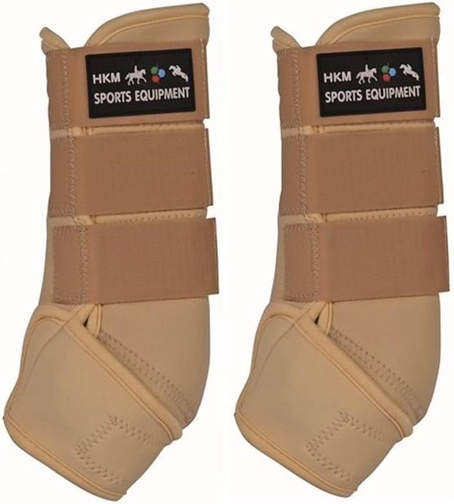 HKM Neoprengamaschen - Colour - Dunkelblau/Weiss XL, Dunkelblau/Weiss XL