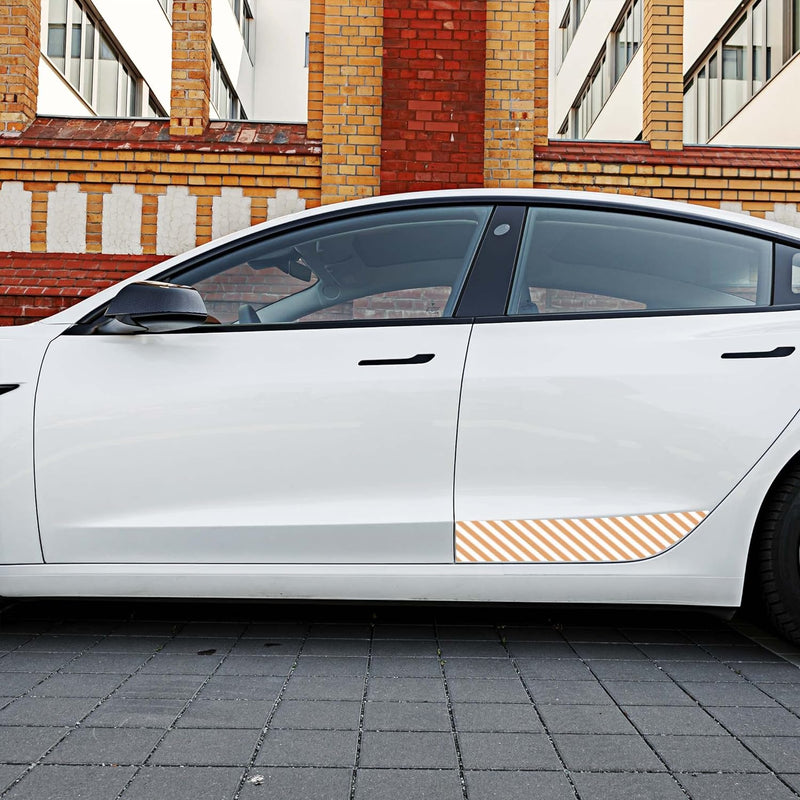 Tesvolution® Steinschlag Schutzfolie Tesla Model 3 - Schweller - Lackschutzfolie selbstklebend und t