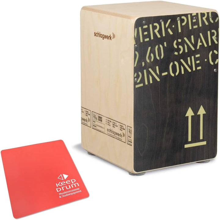 Schlagwerk CP403BLK Cajon + keepdrum Sitzpad Rot