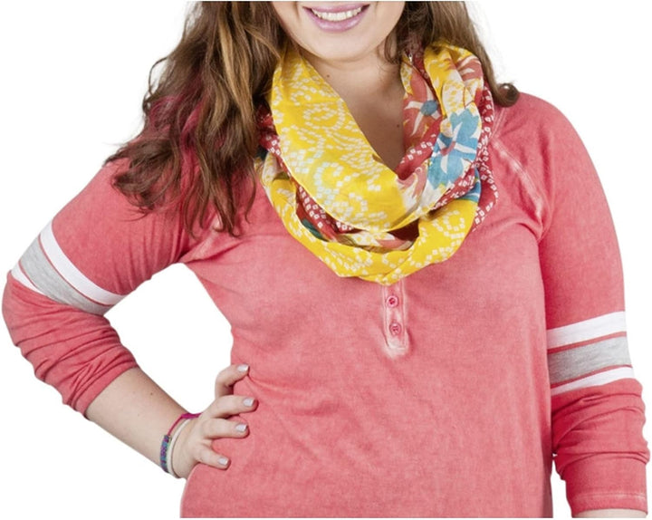 Sunsa Damen 3 Set Loop Schals. 100% Baumwolle Schlauchschals für Frühlings/Sommer. Dünne Loopschals