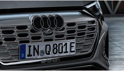 Audi 4KE853605B716 Emblem Zeichen Kühlergrill Ringe Logo anthrazitgrau, zweidimensionales Design