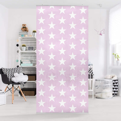 Bilderwelten Raumteiler No.YK50 Sterne Rosa 250x120cm ohne Halterung 250x120cm without hanger, 250x1