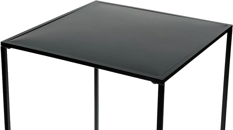 DanDiBo Couchtisch Schwarz Metall Beistelltisch Wohnzimmer 96252 Tisch Beistelltisch Sofatisch Küche