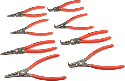 Knipex Sicherungsringzangen-Set 8-teilig 00 19 58 V02 & Präzisions-Sicherungsringzange für Aussenrin