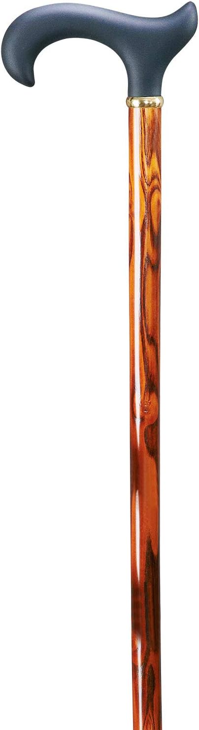 Gastrock Holz Gehstock Softgrip Derby ergonomisch - Der edle Bentley