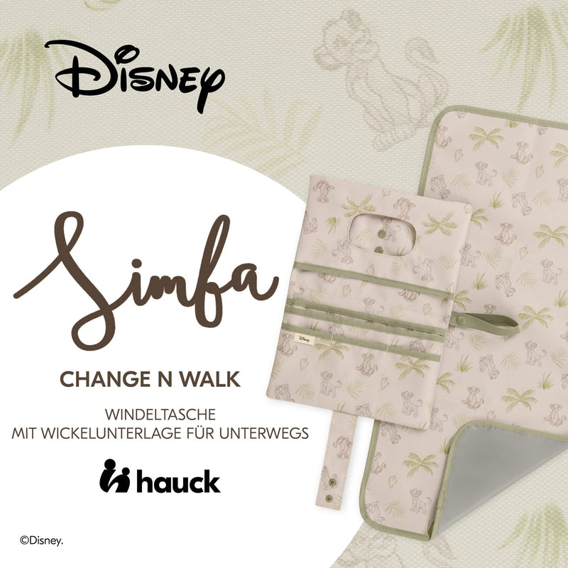 Hauck Disney Windeltasche mit Wickelunterlage Change N Walk für Unterwegs, Baby Wickeltasche Organiz