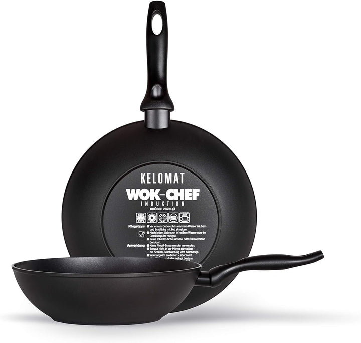 Kelomat, 3429-337, WOK-CHEF, Antihaft Spezial, Induktion, 28 cm Durchmesser, Antihaftbeschichtung, S