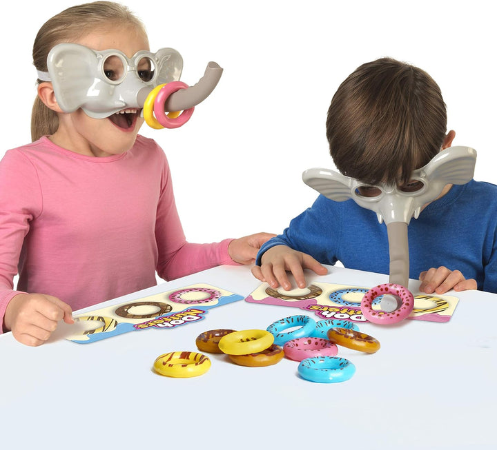 Ideal , Doh Nutters: The elefantastic Game of Picking up Doughnuts!, Kids Games, for 2-4 Players, Ag