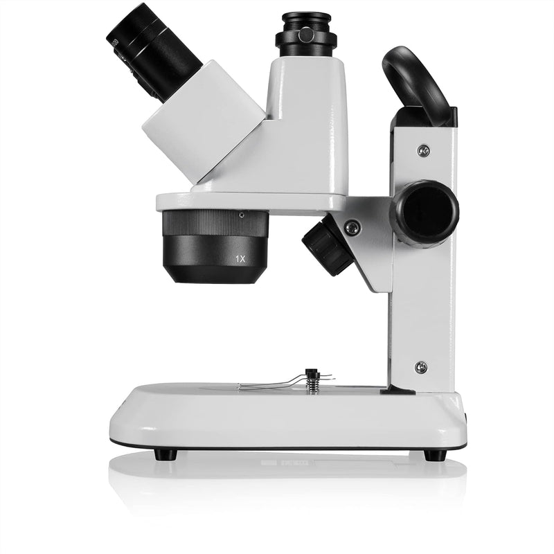 Bresser trinokulares Stereomikroskop Analyth STR Trino 10x - 40x & Junior Experimentier-Set mit Obje