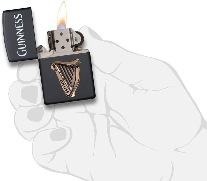 Zippo GUINNESS-29676-Choice Collection 2018-60004299-69,95 €, Silber, smal