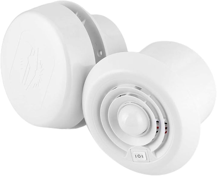 EVGATSAUTO RV Dachlüftung, 12V Dachventilator 5000R/mini LED Luftdecke Lüftungsgitter Rund für Wohnm