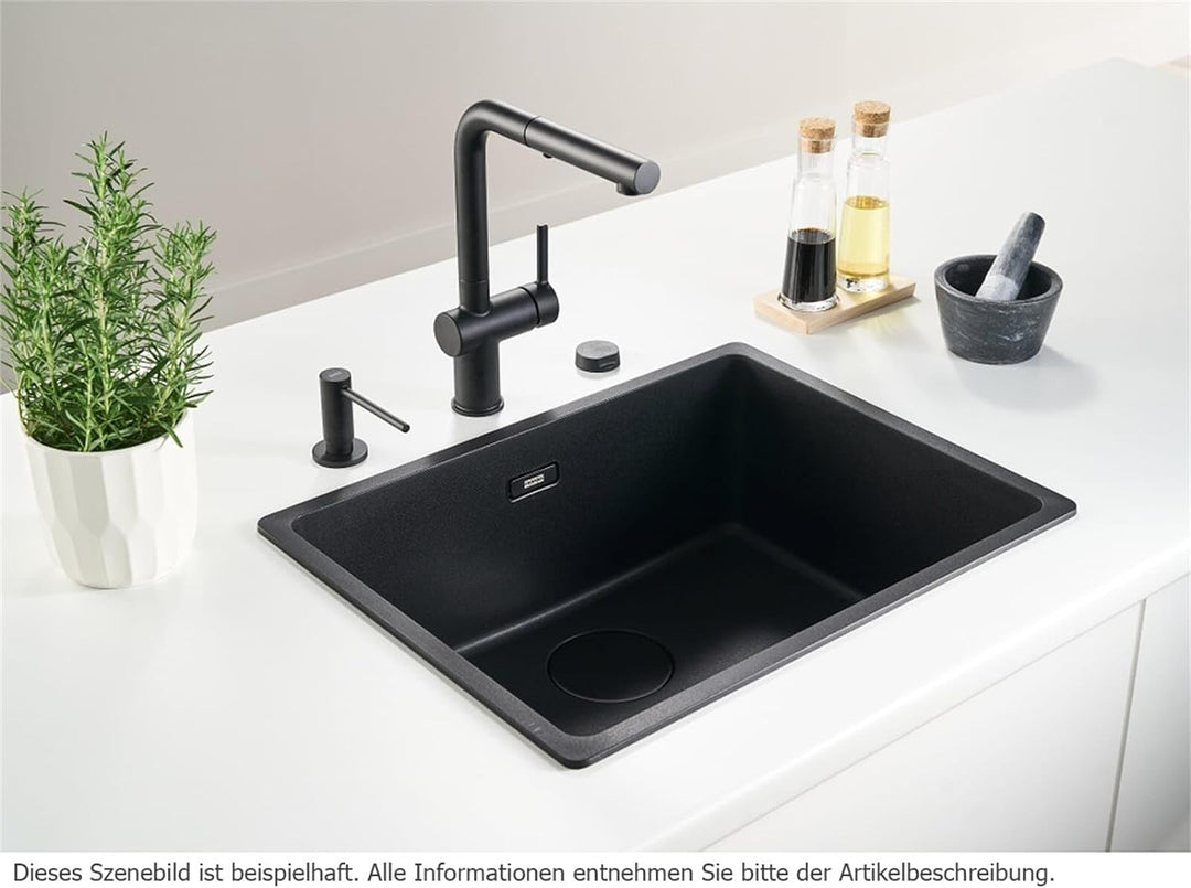 FRANKE 1 Active L pull out spray Spültischarmatur, Chrome/Black
