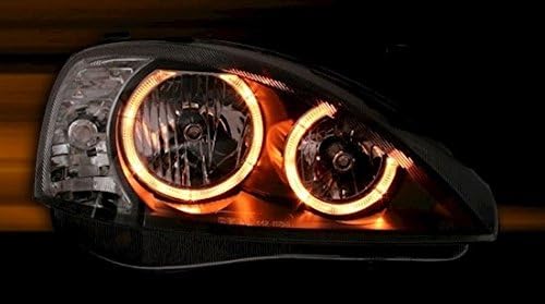 AD Tuning GmbH & Co. KG DEPO Angel Eyes Scheinwerfer Klarglas Schwarz mit Standlichtringe