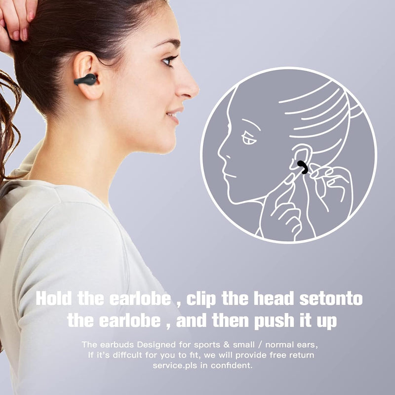 Drahtloses Ohrclip-Bluetooth-Headset Luftleitung Knochenleitungskopfhörer Knochenschall Kopfhörer Bl