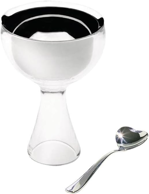 Alessi Big Love Ice Cream Bowl and Spoon Colour: Alessi Blue