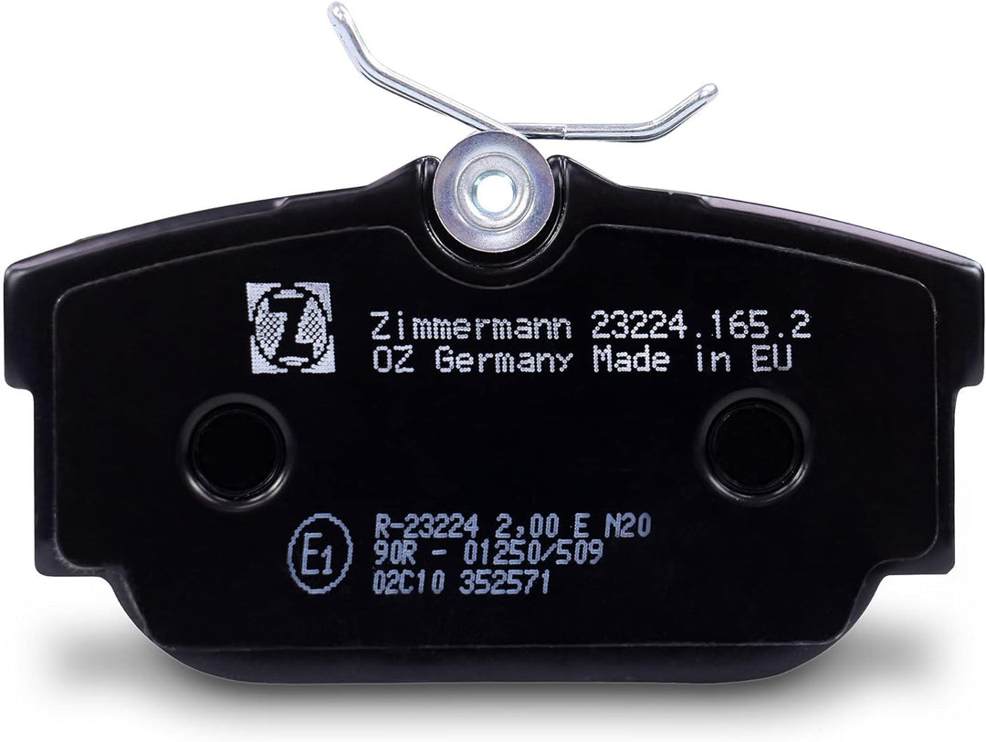 ZIMMERMANN 23224.165.2 Serie Bremsbeläge, vorne, inklusive Platte dämpfend