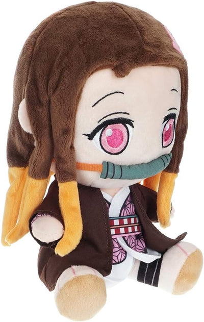 CoolChange Nezuko Kamado Plüschfigur aus D. Slayer | Chibi Kuscheltier | 21cm