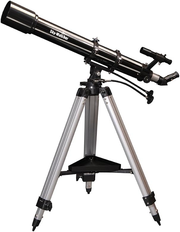 Skywatcher Evostar-90 (AZ-3) (90mm (3,5 Zoll), f/900) Refraktor Teleskop Silber