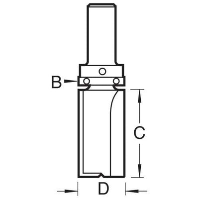 Bryson 06918 Vorlage Profiler, Top Rad, 25,4 mm x 19,1 mm Cutting Durchmesser, N46/94 x 1/5,1 cm Sch