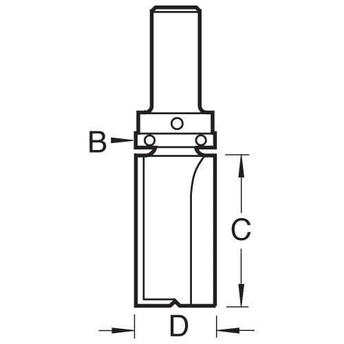 Bryson 06918 Vorlage Profiler, Top Rad, 25,4 mm x 19,1 mm Cutting Durchmesser, N46/94 x 1/5,1 cm Sch