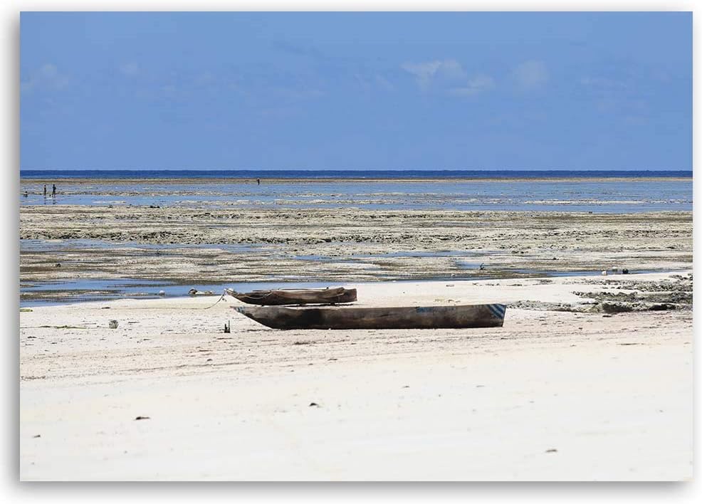Wandbild XXL Landschaft Deko Kunst Bilder Strand See Blau 120x80 cm Deko paneel 120x80 cm Blau_E, De