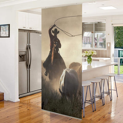 Bilderwelten Raumteiler Cowboys 250x120cm ohne Halterung 250x120cm without hanger, 250x120cm without