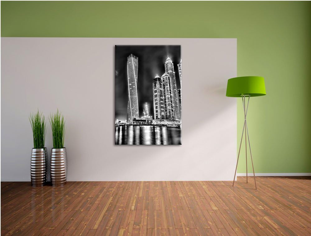 Pixxprint Dubai Burj al Arab als Leinwandbild/Grösse: 100x70 / Wandbild/Kunstdruck/fertig bespannt,