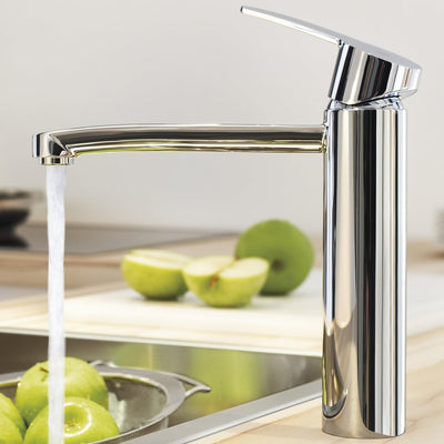 GROHE Eurostyle Cosmopolitan Küchenarmatur, mittelhoher Auslauf, Schwenkbereich 140° 31124002 Chrom