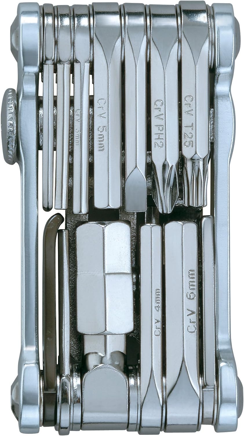 Topeak Mini 20.Pro Mini-Werkzeug, Fahrrad, 60102536S, Silber One Size Silber, One Size Silber