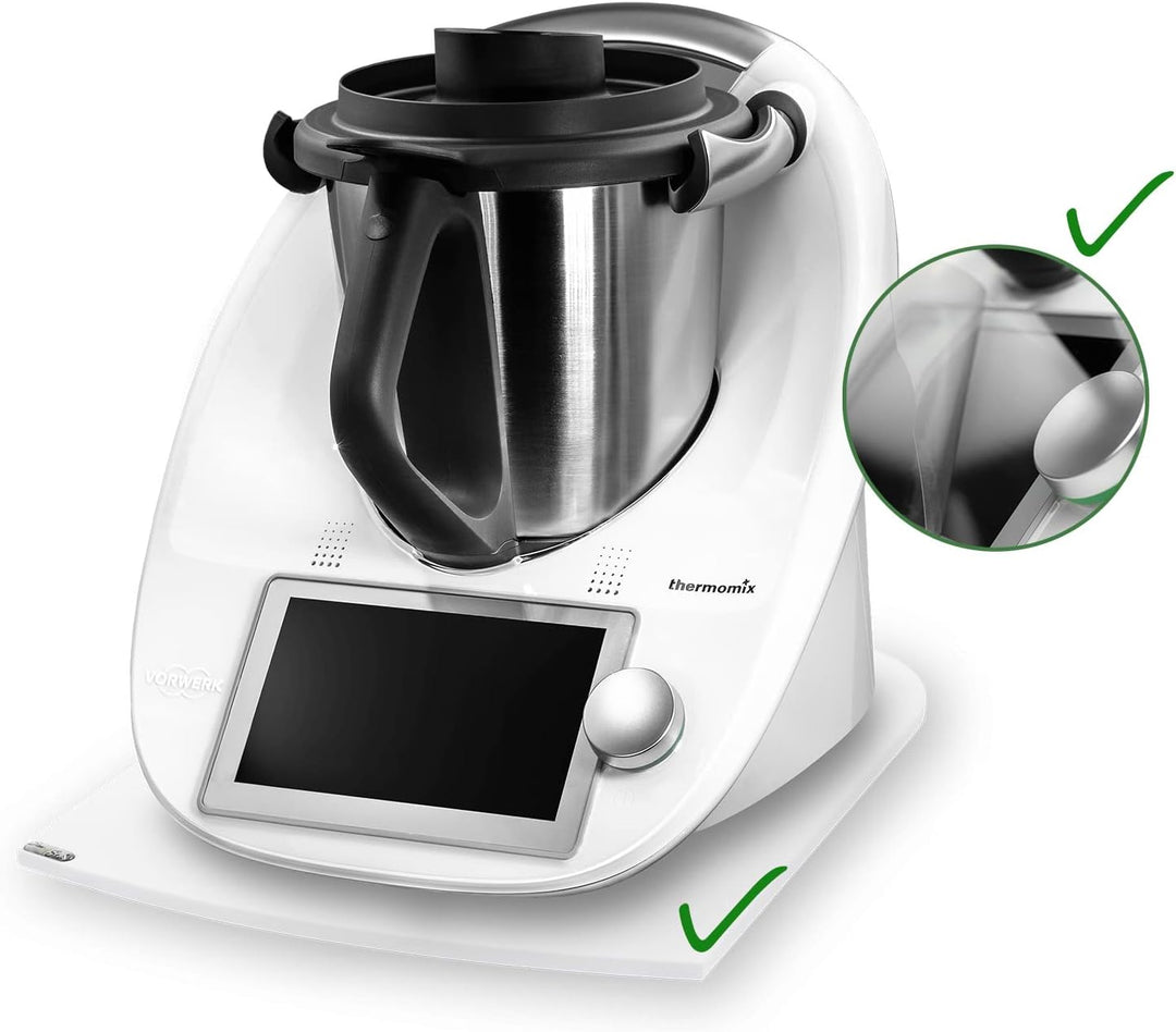coolina Premium Gleitbrett für den Thermomix + Displayschutz - Passend für TM6 - Hochwertiger Gleite