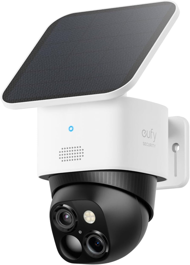 eufy Security SoloCam S340, Überwachungskamera aussen solar, 360°-Überwachung, Keine Toten Winkel, Ü