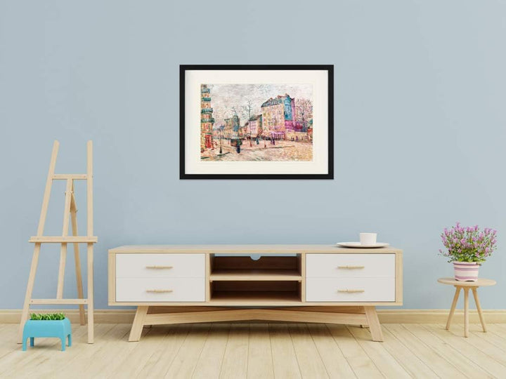 1art1 Vincent Van Gogh Poster Boulevard De Clichy, 1887 Gerahmtes Bild Mit Edlem Passepartout | Wand