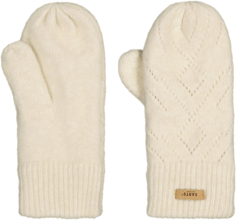 Barts Damen Strickfäustlinge Bridgey gefütterte Winter-Handschuhe S-M Cream, S-M Cream