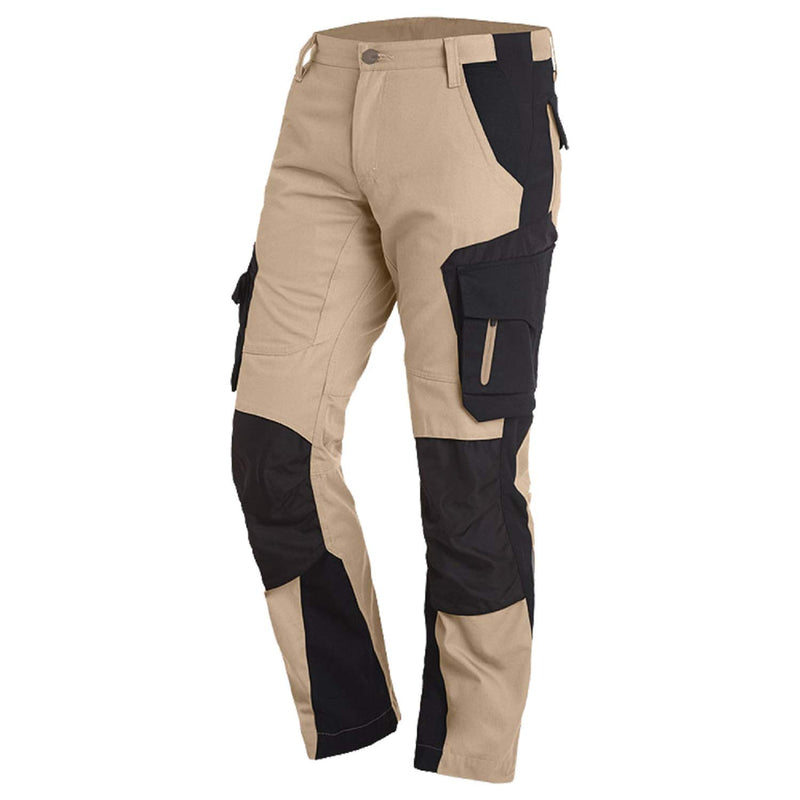 FHB Arbeitshose Florian - 1 Stück, 60, beige/schwarz, 35-125100-1320-60, 60