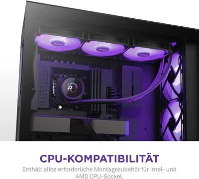 NZXT Kraken 360 RGB - RL-KR360-B1-360mm AIO CPU Wasserkühlung - 1,54" LCD Display 240x240-3x120mm RG