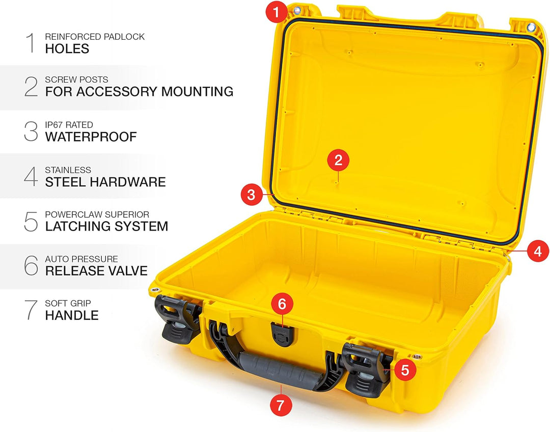 Nanuk 925 Wasserdichter Hartschalenkoffer leer - Gelb Leer Gelb, Leer Gelb