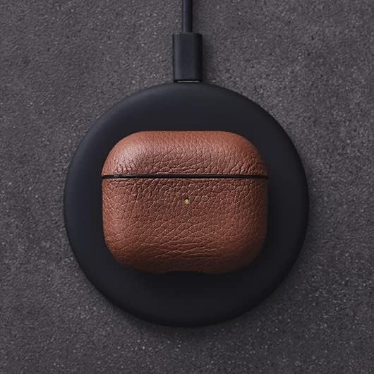 Woolnut Leder Hülle Case für AirPods 3. Gen - Cognac Braun, Cognac