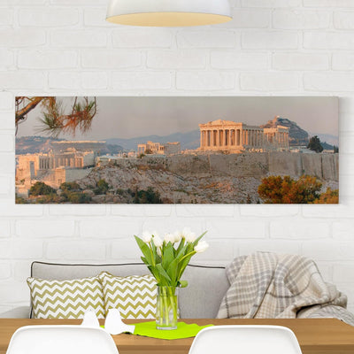 Bilderwelten Leinwandbild - Akropolis - Panorama Quer, 50cm x 150cm, 50cm x 150cm